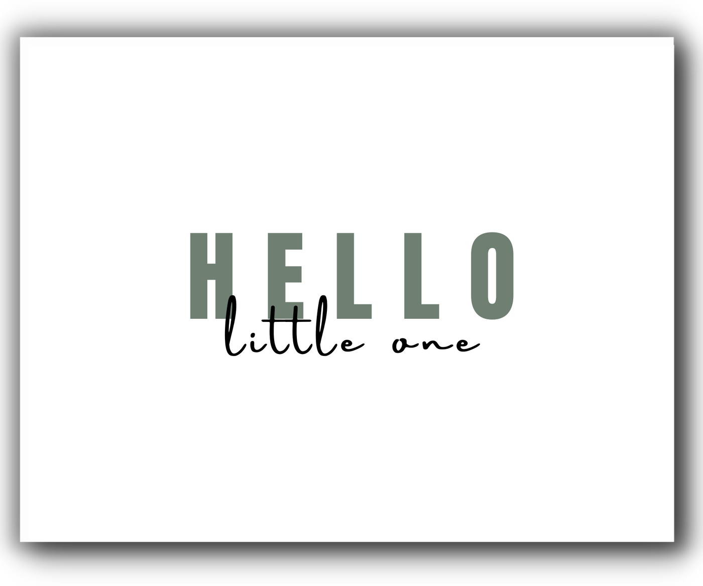 Hello Little One | Green