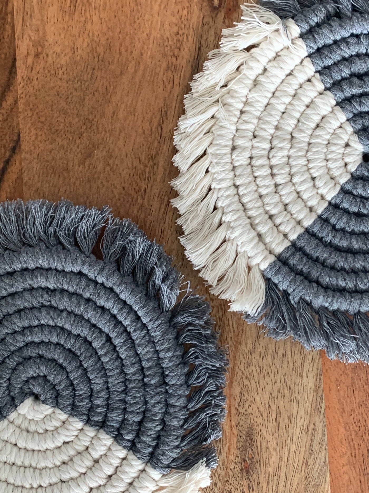 Woven Cotton Coasters | Set Of 2