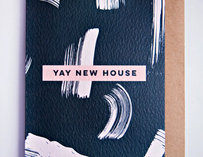 Yay New House Shadow Brush Card