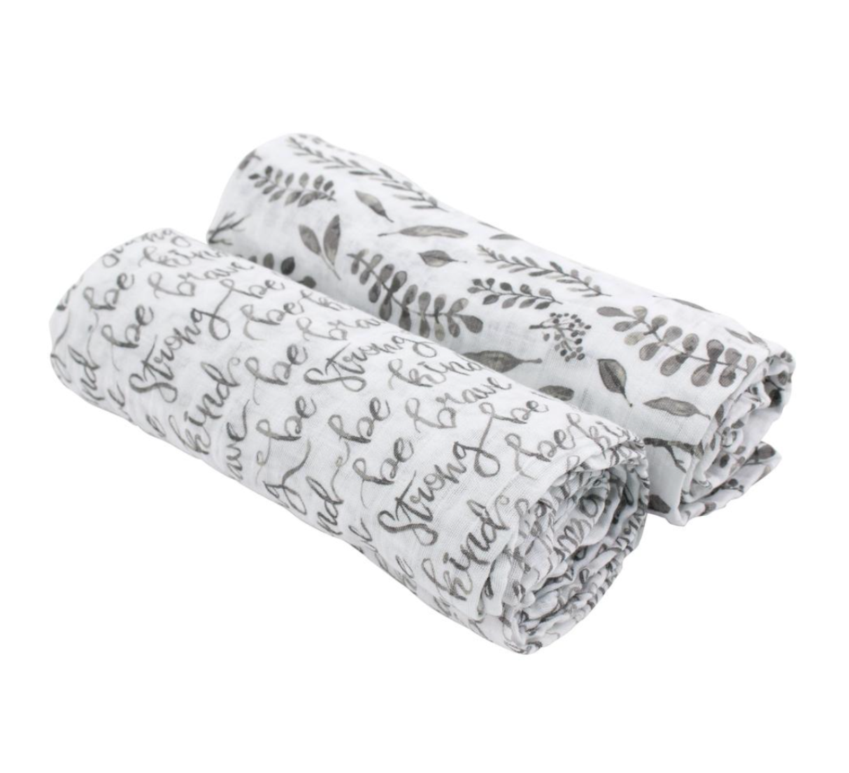 Just Be & Leaves Classic Swaddle Blanket Set