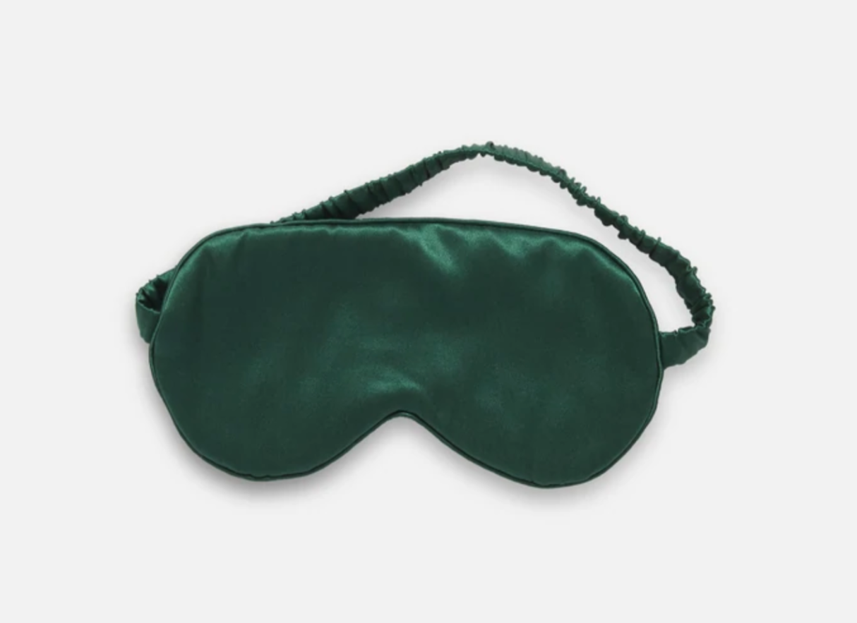 Green Satin Sleep Mask
