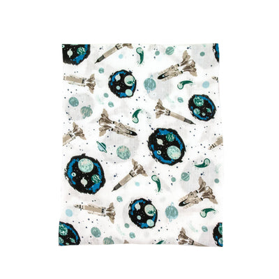 Space Oh-So-Soft Muslin Single Swaddle Blanket